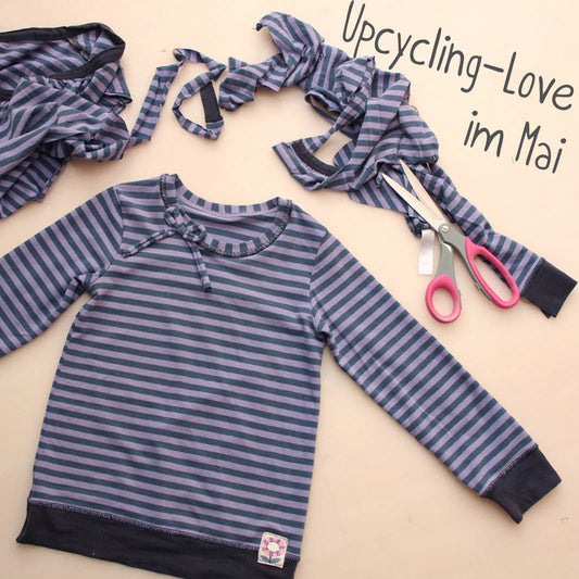 Upcycling-Love Linkparty #2 – mit Upcycling-Trick für Saum und Bündchen