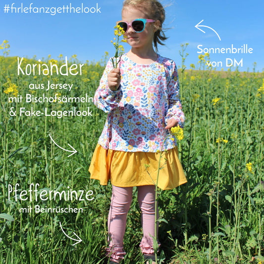 Firlefanz Schnittmuster Koriander Kinderkleid Fake-Lagenlook
