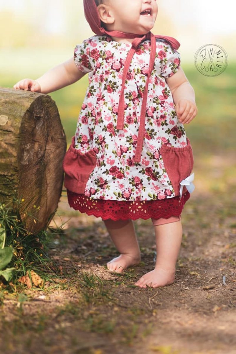 Schnittmuster und Nähanleitung Sommerkleid für Kinder Rosentanz