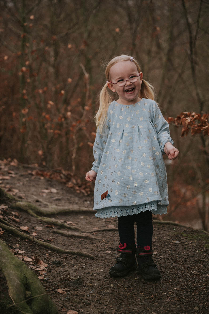 Kleid aus Musselin nähen, Schnittmuster Rosentanz, Kinderkleid