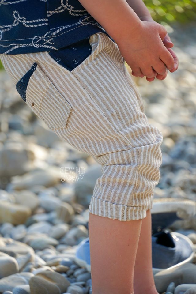 Wilde Möhre Capri Länge Sommerhose selber nähen