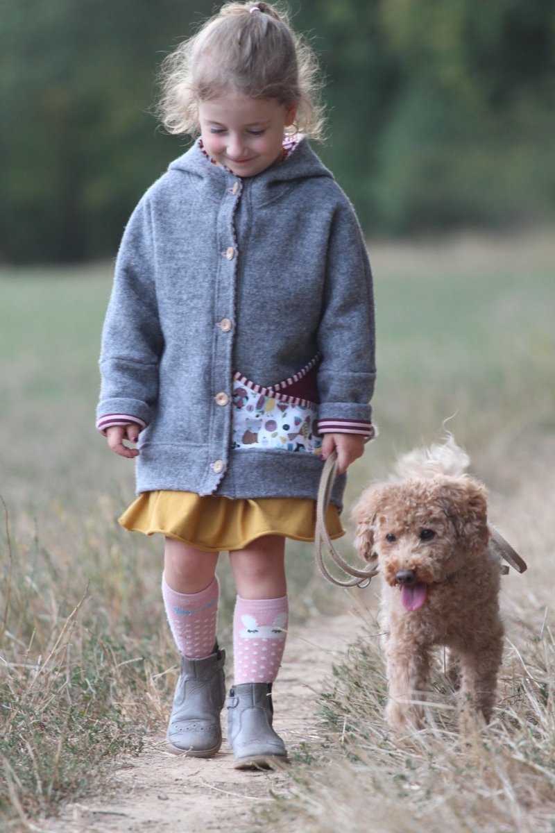 Walkjacke für Kinder selber nähen Schnitt Pinio