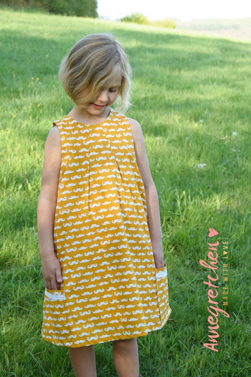 Gänseblümchen Kleid mit Taschen