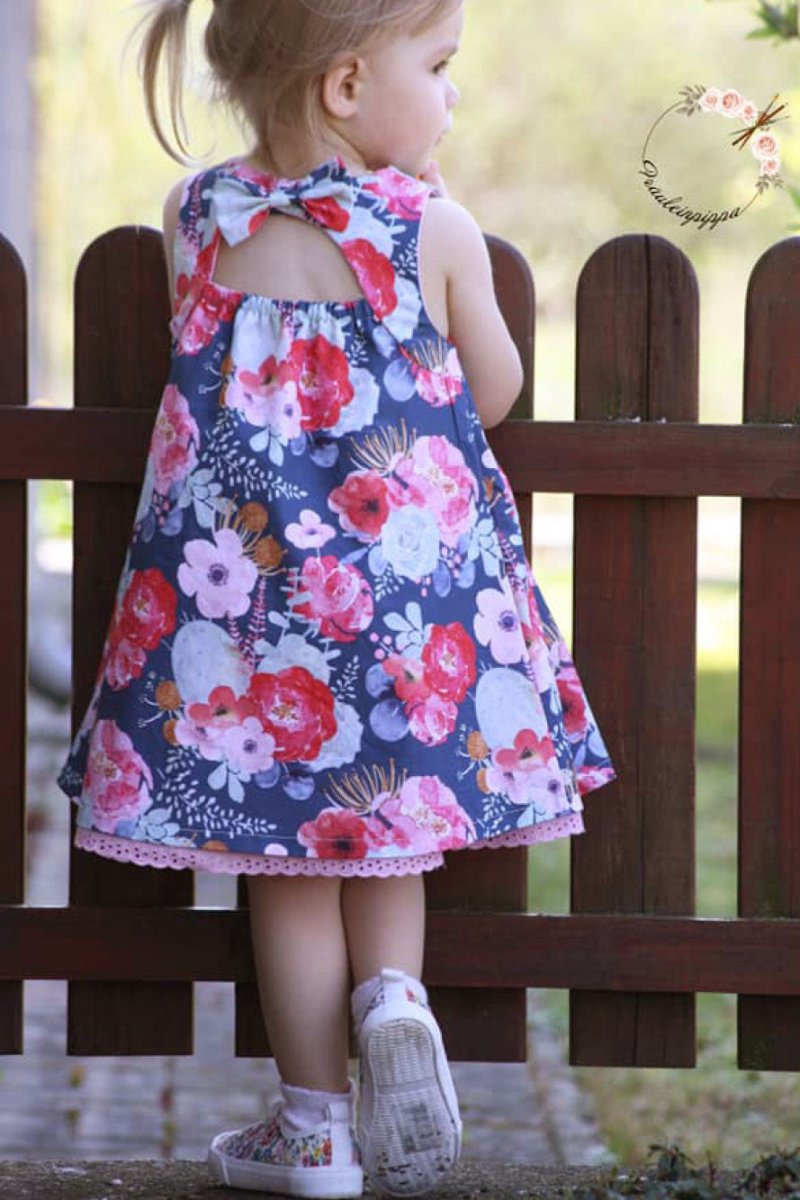 Blumenkleid Sommerkleid Schnittmuster Baby und Kleinkind