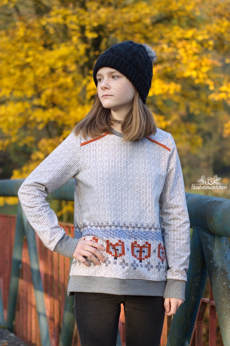 Schnittmuster Pullover Mädchen von Firlefanz