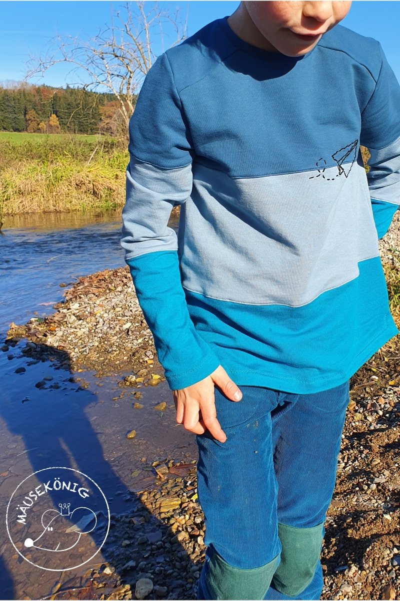 Colourblocking Sweatshirt Jungen selber nähen