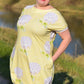 Sommerkleid Damen Hagebutte mit kurzen Ärmeln