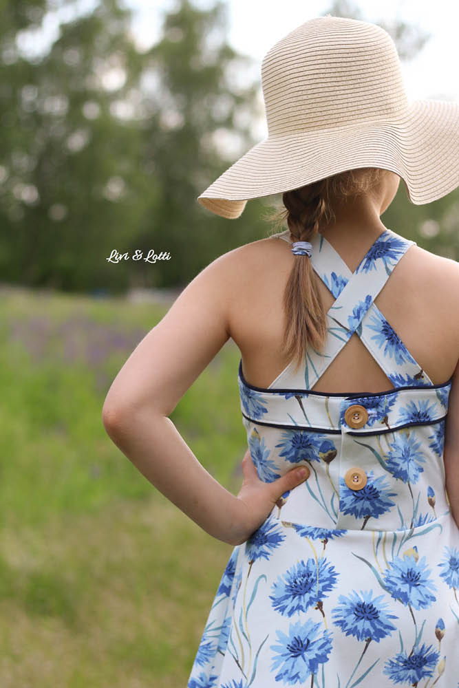 Kornblume Kleid Mädchen Sommer