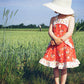 Kornblume Sommerkleid Retro