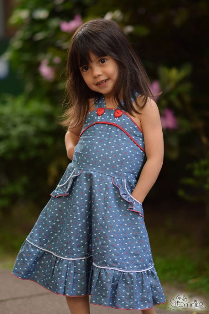 Schnittmuster Sommerkleid Mädchen Webware Kinder