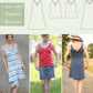 Lavanda Schnittmuster Sommerkleid und Sommertop mit V-Ausschnitt