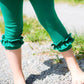 Dreiviertelleggings mit Rüsche am Bein nähen, Schnittmuster von Firlefanz