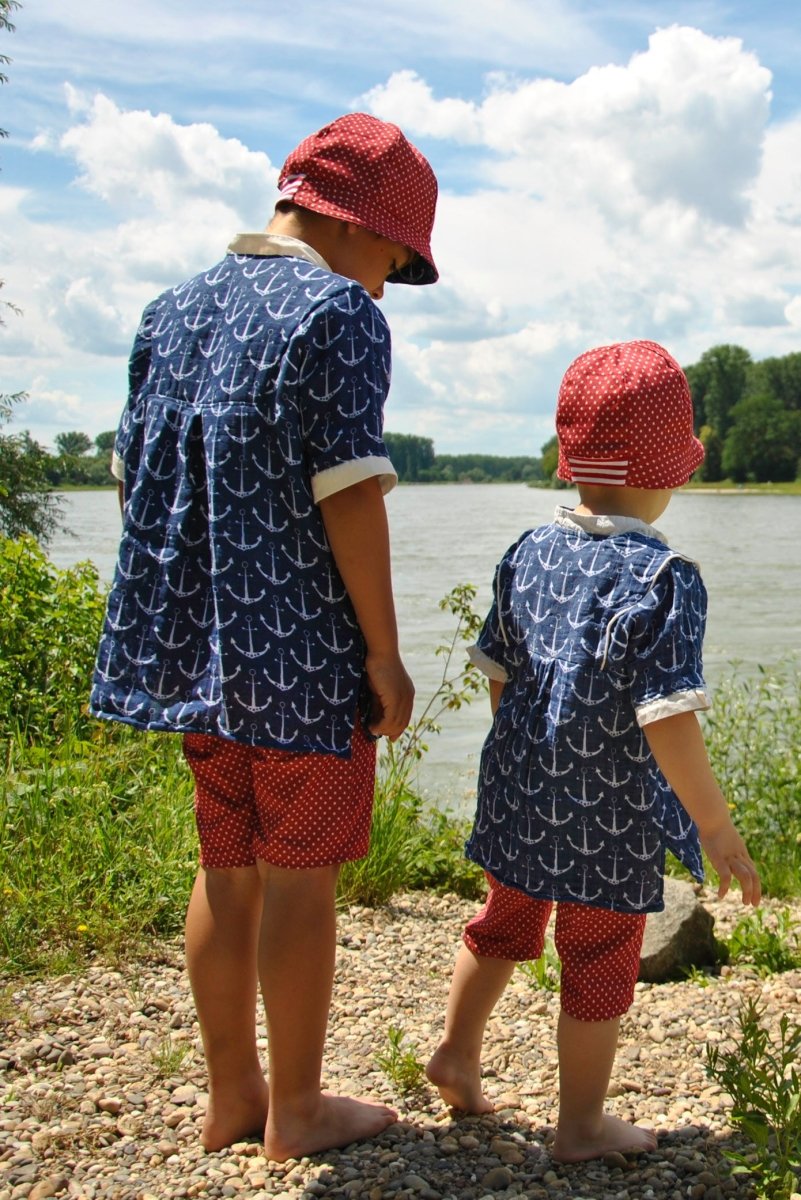 Sonnenkappe Jungen Schnittmuster