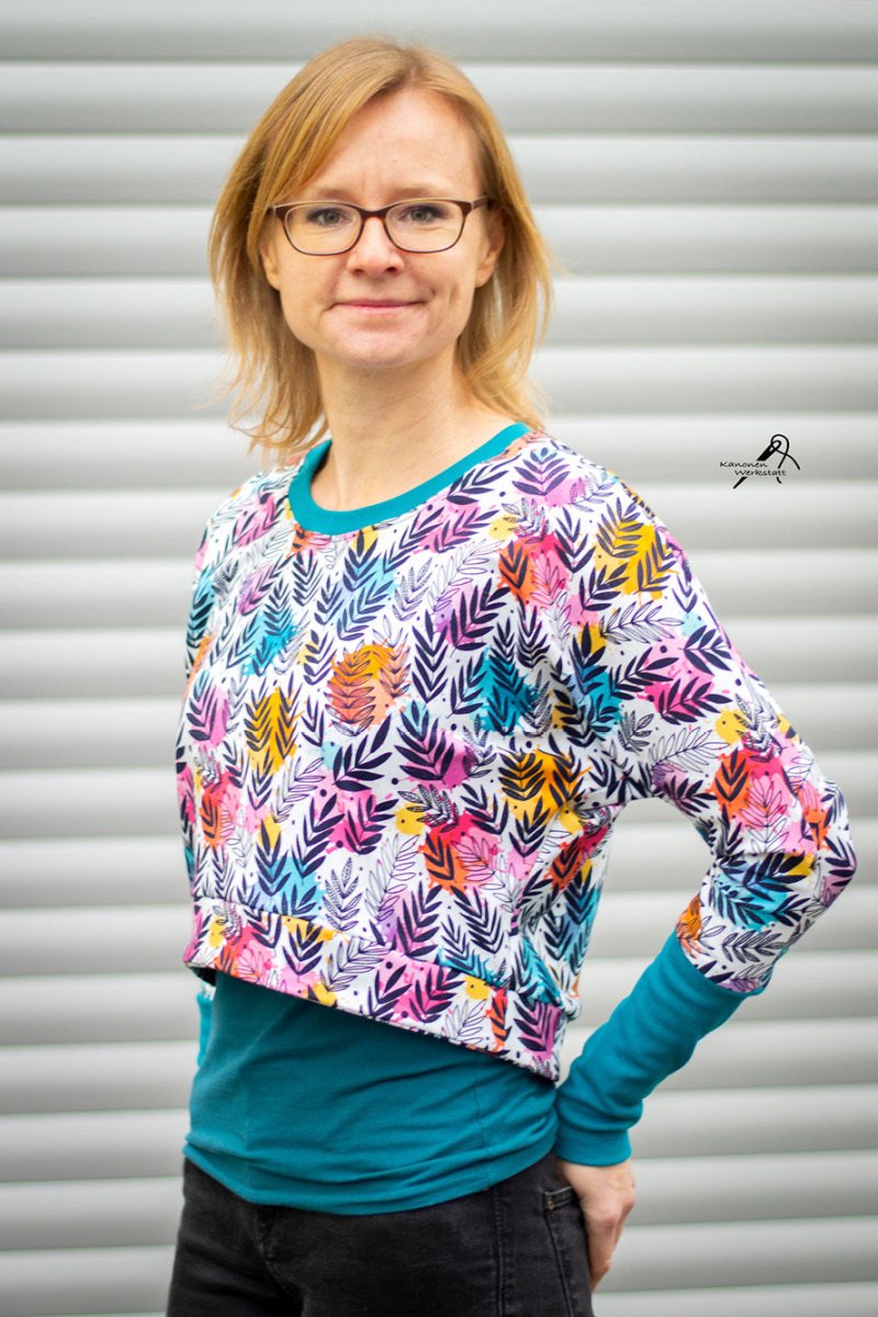 Pinia Cropped Schnittmuster für Crop-Sweater