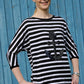 Fledermausshirt Dreiviertelarm