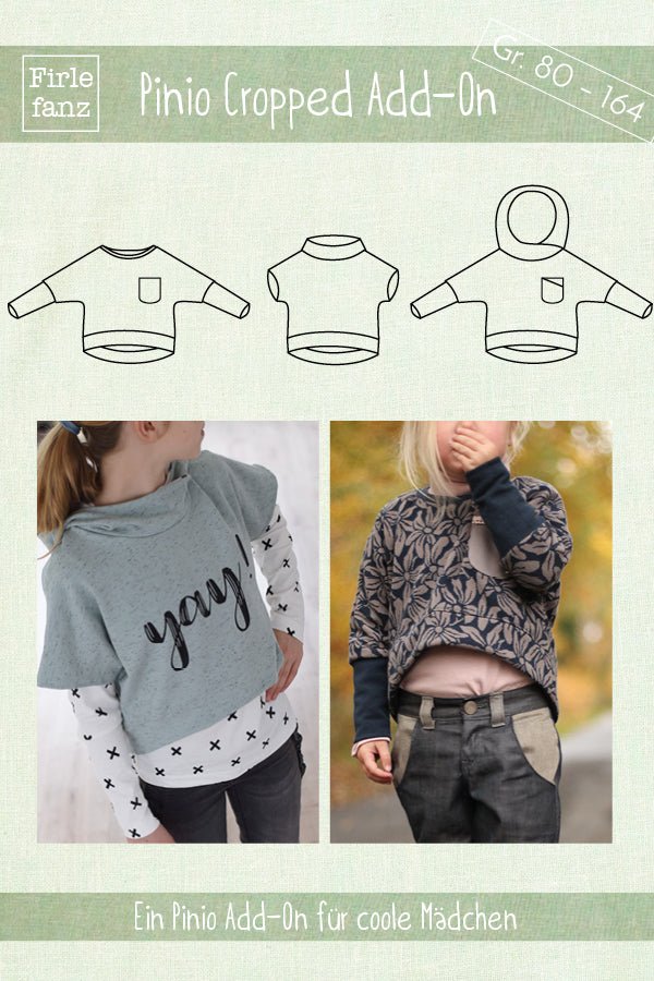 Ebook Pinio Cropped Add-On Schnittmuster Crop Shirt