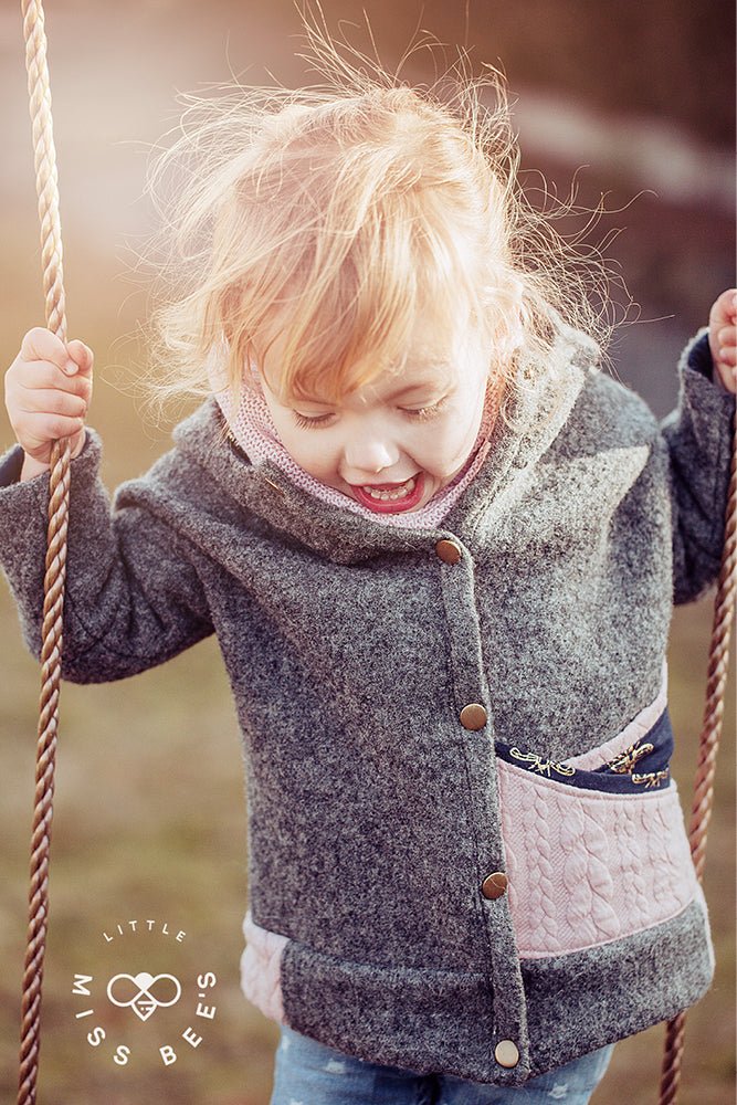 Pinio Jacke aus Walk Schnittmuster für Kinder