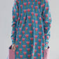Kleid mit Tulpen, Kleid mit großen Taschen für Kinder nähen