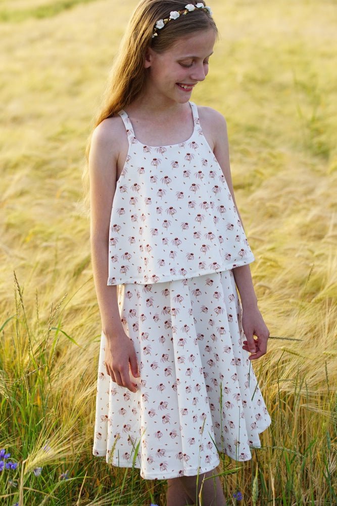 Schnittmuster Sonnengold Sommerkleid luftig für Mädchen