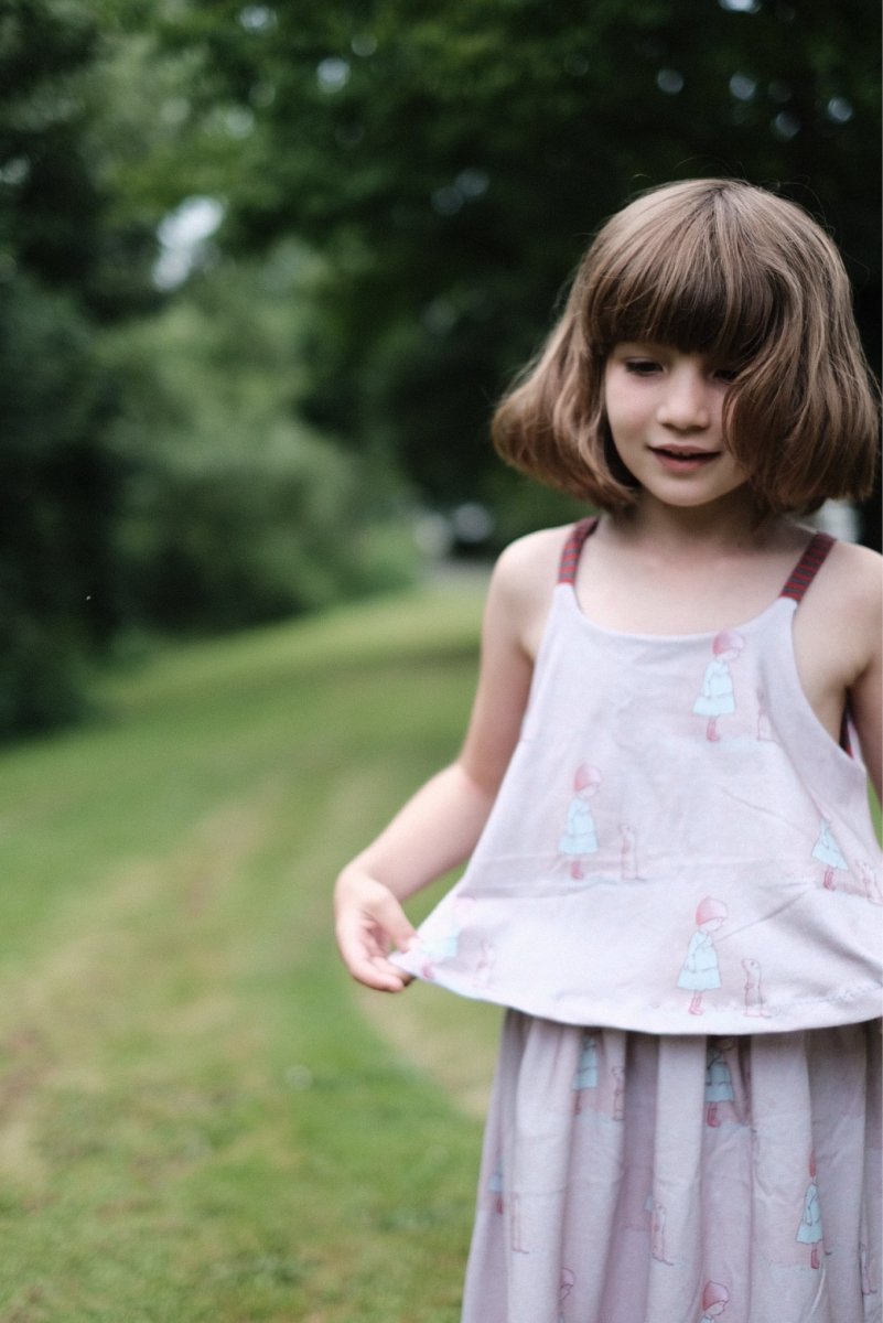 Spaghettiträger Kleid für Mädchen