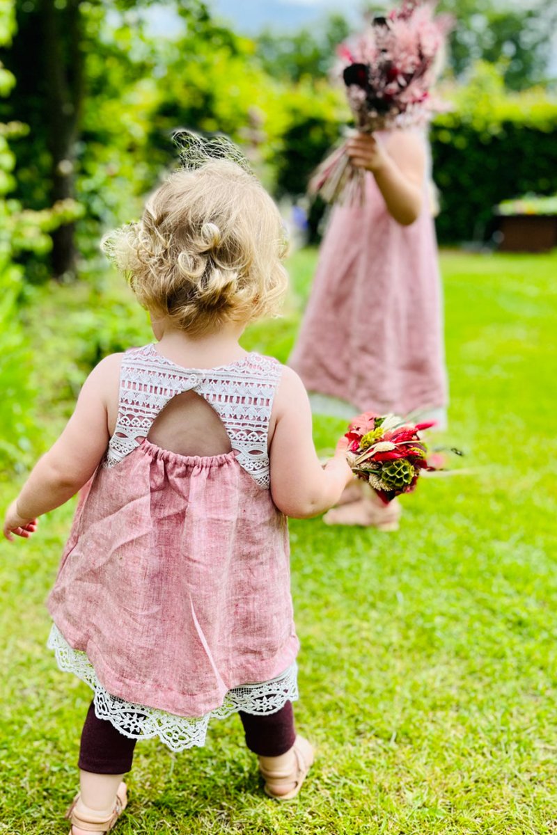 Schnittmuster Blumenmädchen Kleid selber nähen