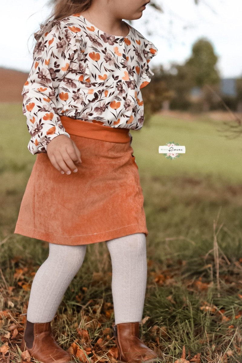 Herbstrock für Kinder nähen