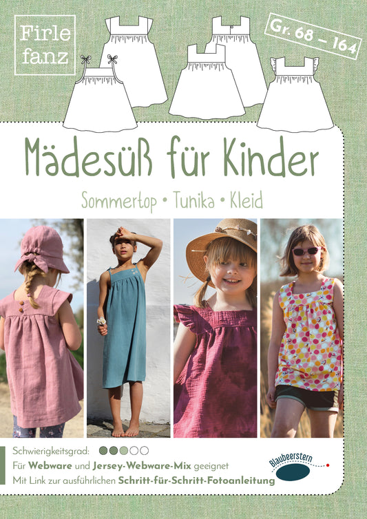 Papierschnittmuster Mädesüß für Kinder
