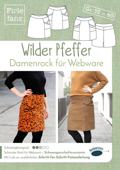 Papierschnittmuster Wilder Pfeffer Damen Webware