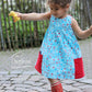 Sommerkleid für Mädchen Retro