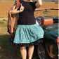 Faltenrock-Schnittmuster mit Unterrock Retro Style