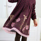 Romantisches Winterkleid aus Sweat für Mädchen nähen