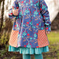 Rosentanz langärmeliges Kinderkleid aus Webware selber nähen